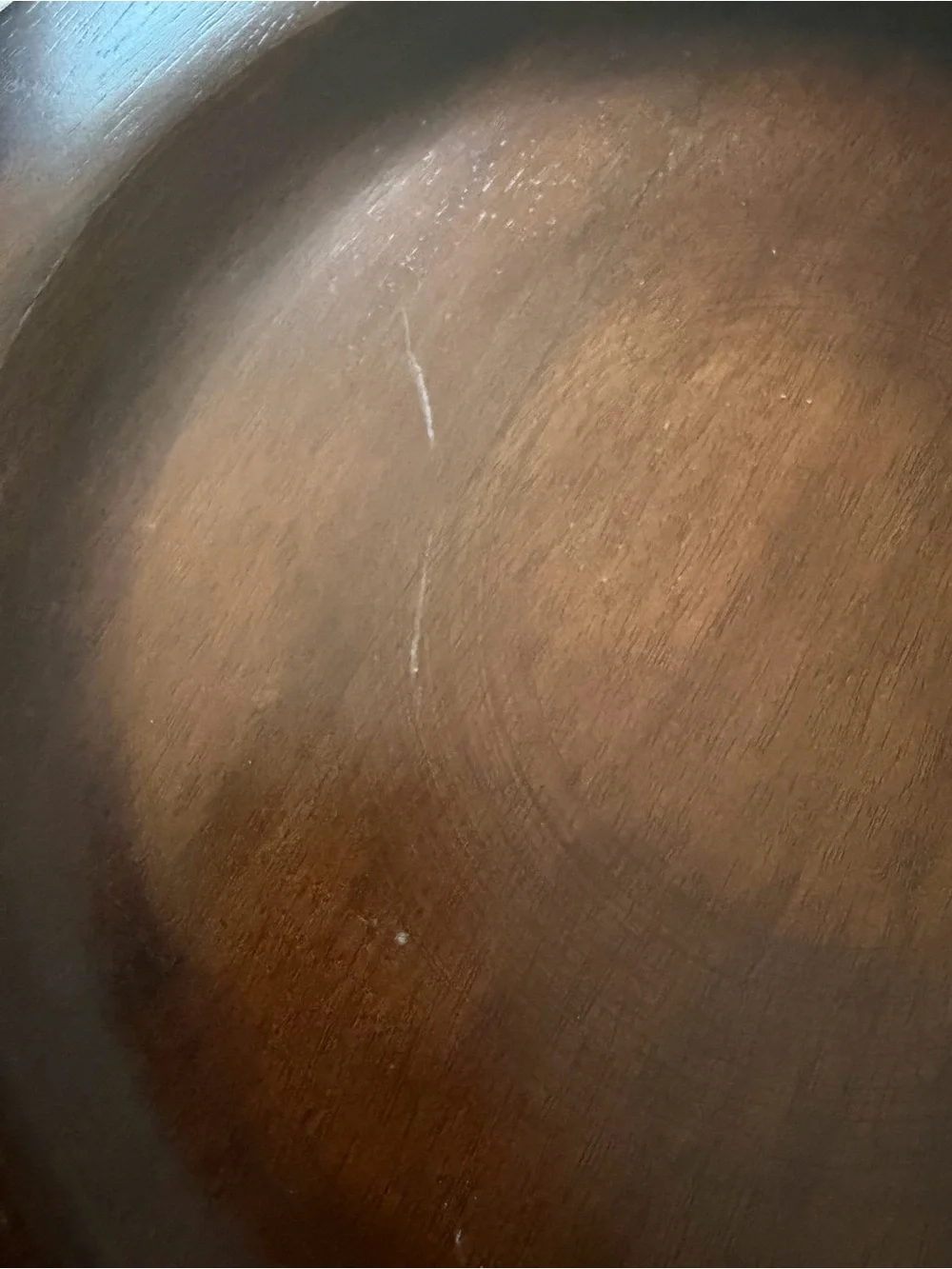 Crate & Barrel Wooden Charger Plate - Brown Rustic Dining Charger (Set of 2)